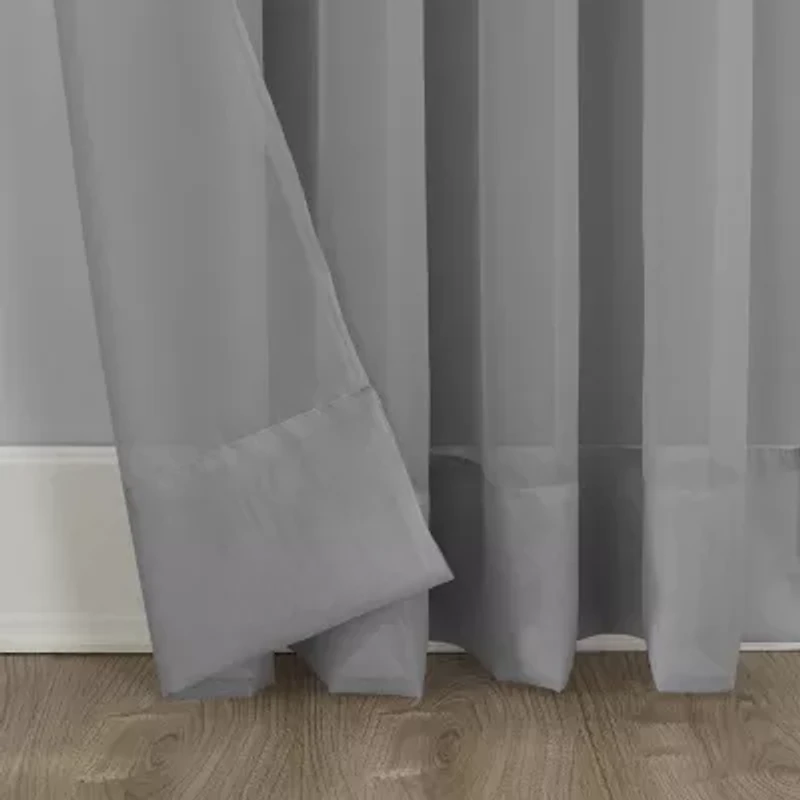 No 918 Mallory Rod Pocket Sheer Single Curtain Panel