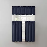 No 918 Martine 3-pc. Rod Pocket Window Tier
