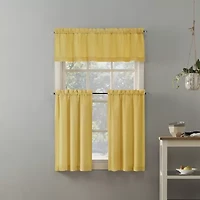 No 918 Martine 3-pc. Rod Pocket Window Tier