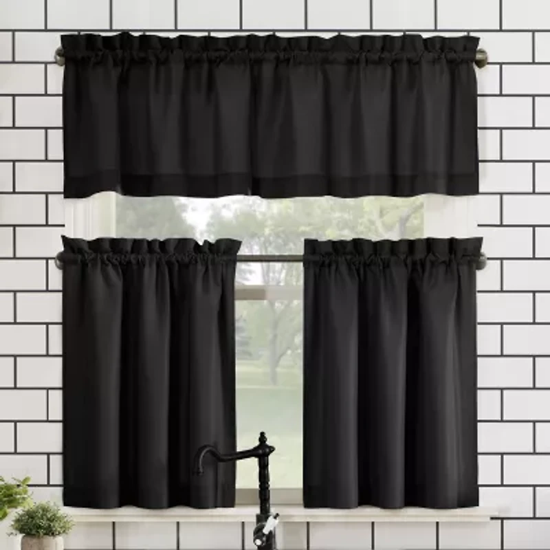 No 918 Martine 3-pc. Rod Pocket Window Tier