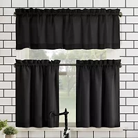 No 918 Martine 3-pc. Rod Pocket Window Tier