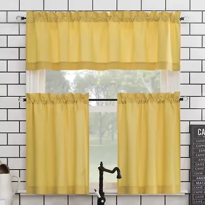 No 918 Martine 3-pc. Rod Pocket Window Tier