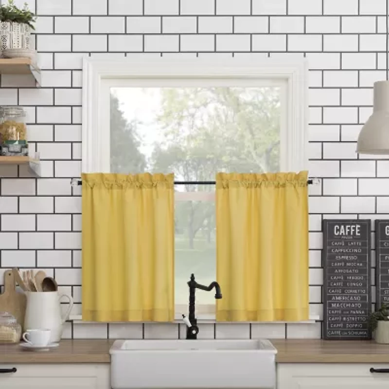 No 918 Martine 3-pc. Rod Pocket Window Tier