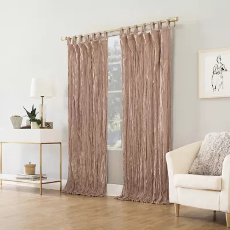 No 918 Odelia Tab Top Sheer Single Curtain Panel