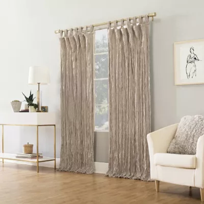 No 918 Odelia Tab Top Sheer Single Curtain Panel