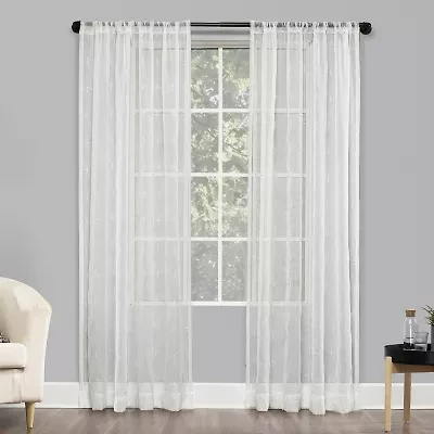 No 918 Tamaryn Rod Pocket Sheer Single Curtain Panel