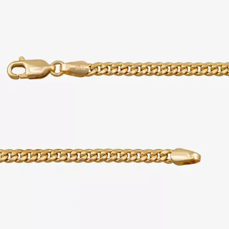 Made in Italy Unisex Adult 14K Gold 18 Inch Cuban Chain Necklace