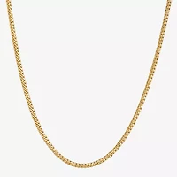 Made in Italy Unisex Adult 14K Gold 18 Inch Cuban Chain Necklace