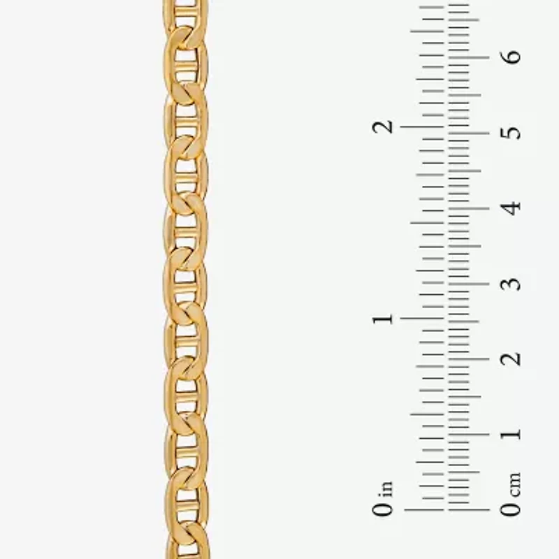 Made in Italy Unisex Adult 14K Gold 22 Inch Mariner Chain Necklace