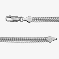 Made in Italy Unisex Adult Sterling Silver 8 1/2 Inch Solid Link Chain Bracelet