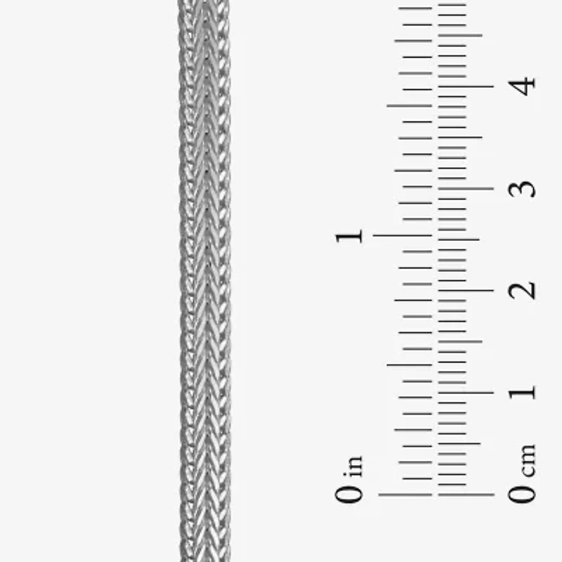 Made in Italy Unisex Adult Sterling Silver 8 1/2 Inch Solid Link Chain Bracelet