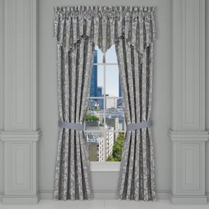 Queen Street Bacoli Rod Pocket Energy Saving Light-Filtering Set of 2 Curtain Panel