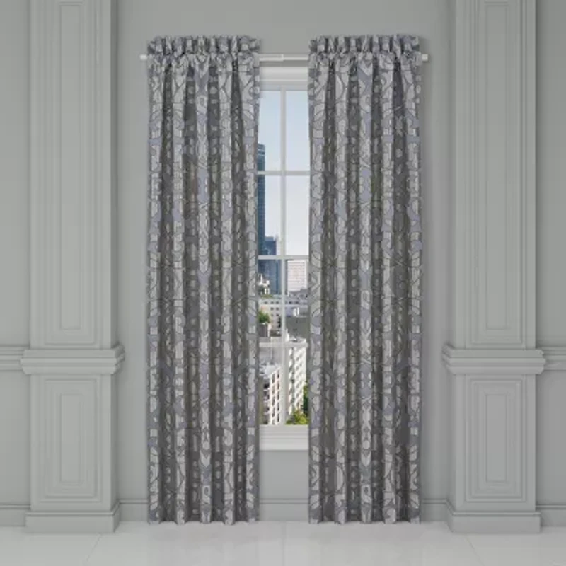 Queen Street Bacoli Rod Pocket Energy Saving Light-Filtering Set of 2 Curtain Panel