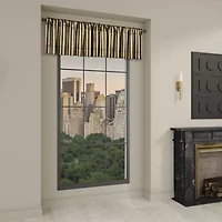 Queen Street Charleston Black Rod Pocket Valance