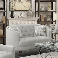 Avonlea Curved Slope-Arm Loveseat