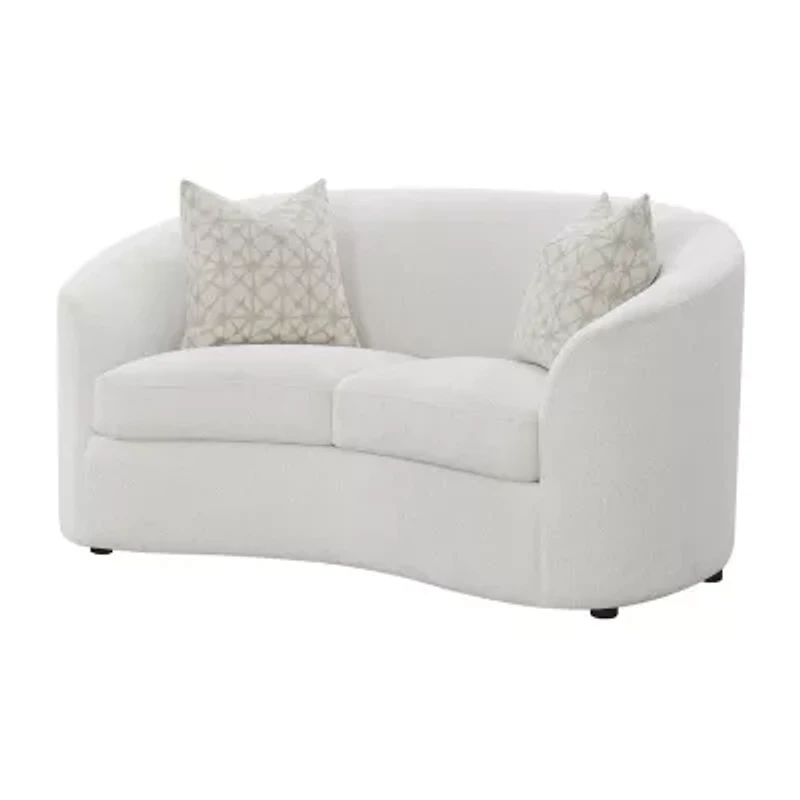 Rainn Pad-Arm Upholstered Loveseat