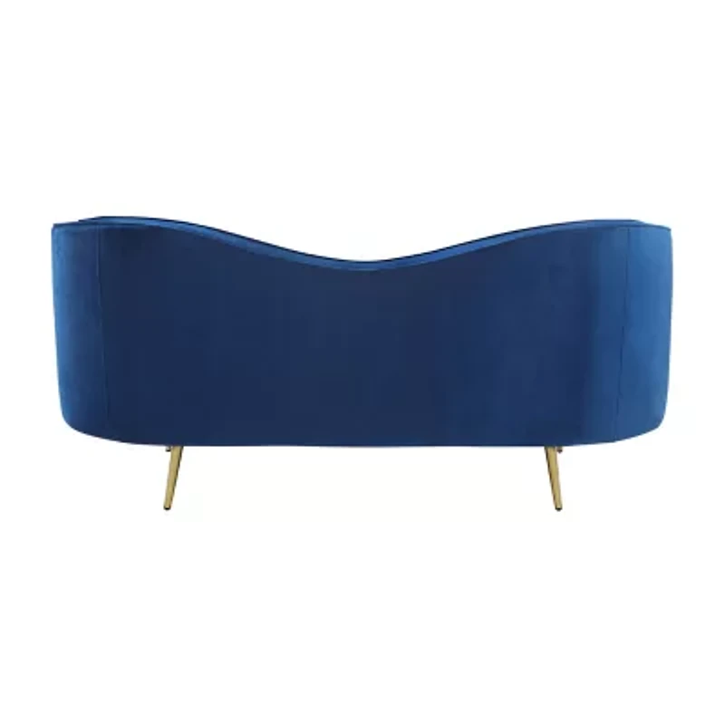 Sophia Curved Slope-Arm Upholstered Loveseat