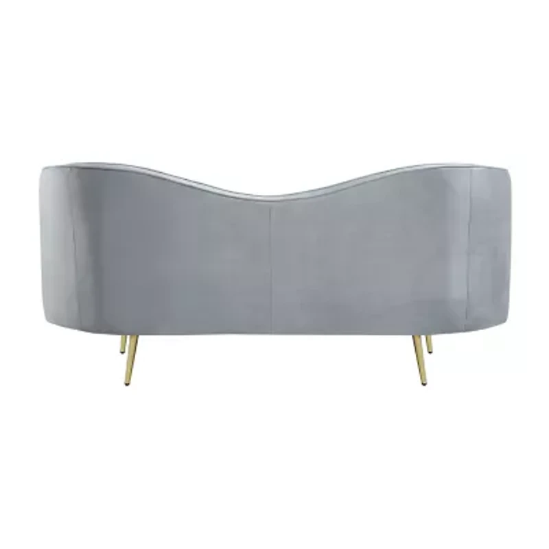 Sophia Curved Slope-Arm Upholstered Loveseat
