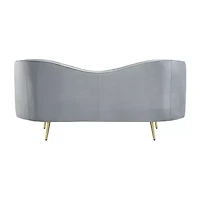 Sophia Curved Slope-Arm Upholstered Loveseat