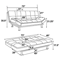 Dilleston Pad-Arm Sleeper Sofa