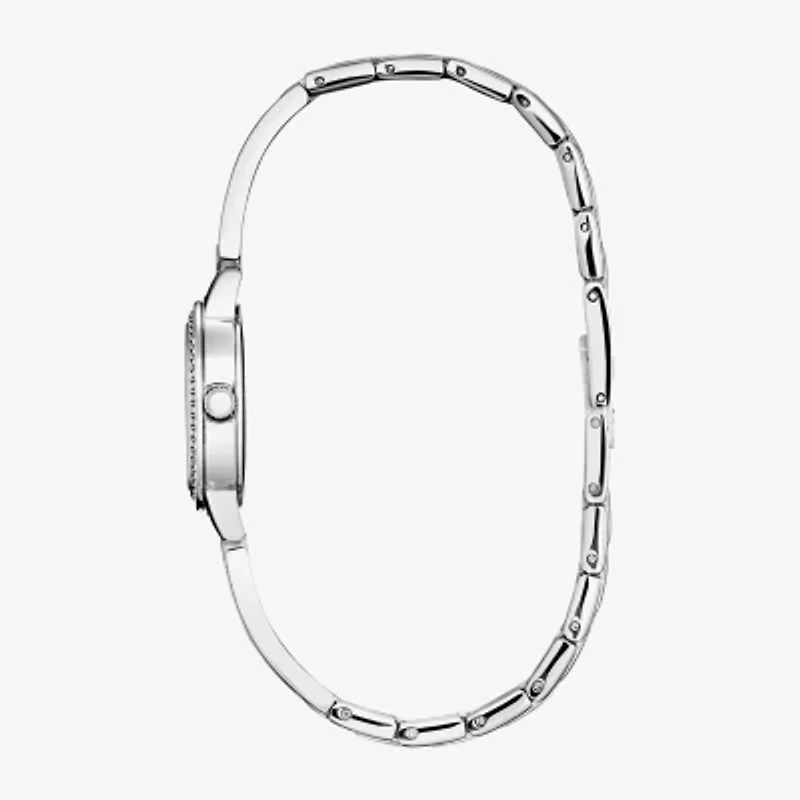 Citizen Quartz Womens Silver Tone Stainless Steel Bangle Watch Ez7011-88a
