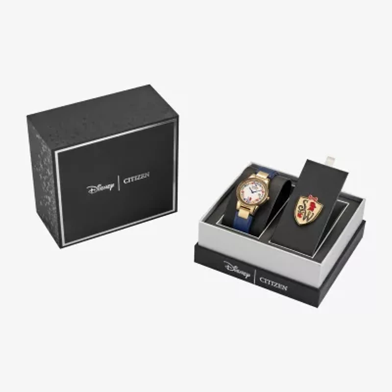 Citizen Princess Snow White Womens Blue Leather Watch Boxed Set Ga1079-41w