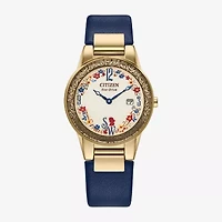 Citizen Princess Snow White Womens Blue Leather Watch Boxed Set Ga1079-41w
