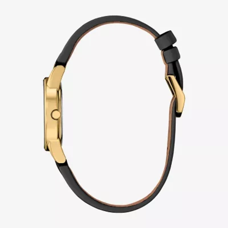 Citizen Princess Evil Queen Snow White Womens Black Leather Strap Watch Ga1082-46w