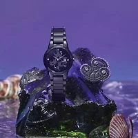 Citizen Ursula Womens Black Stainless Steel 2-pc. Watch Boxed Set Ga1075-68w