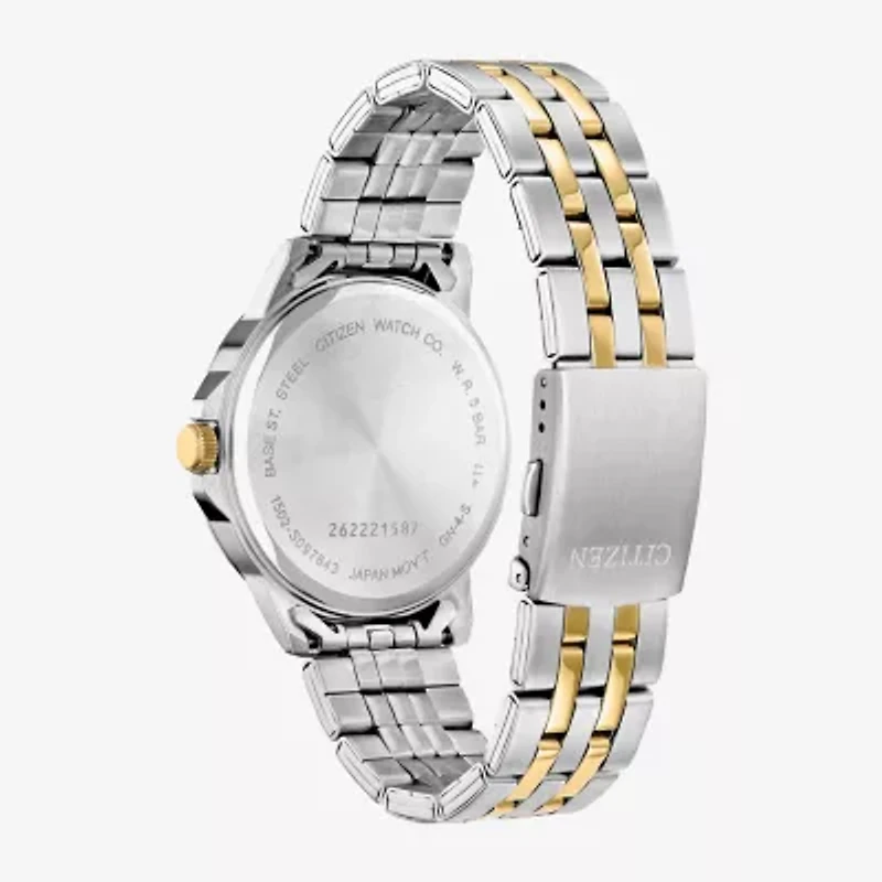 Citizen Quartz Mens Two Tone Stainless Steel Bracelet Watch Bf2018-52a