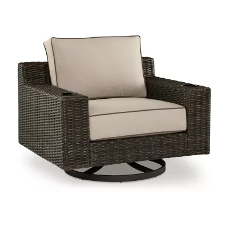 Signature Design by Ashley® Coastline Bay Outdoor Swivel Lounge with Cushion
