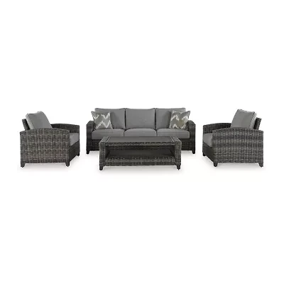 Signature Design by Ashley® Oasis Court 4-pc. Outdoor Conversation Set