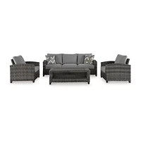Signature Design by Ashley® Oasis Court 4-pc. Outdoor Conversation Set
