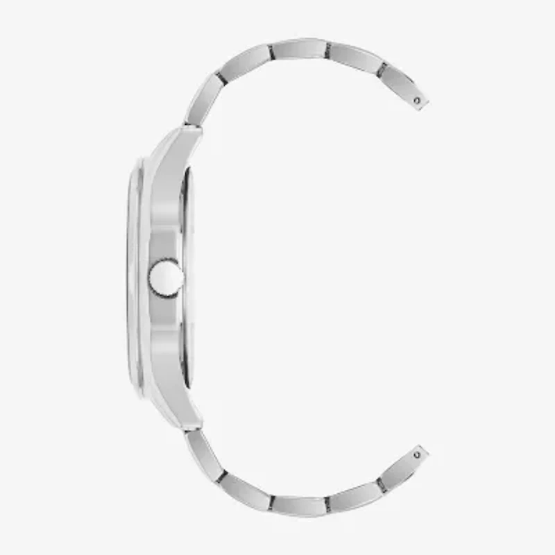 Armitron Mens Silver Tone Stainless Steel Bracelet Watch 20-5634gysv