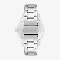 Armitron Mens Silver Tone Stainless Steel Bracelet Watch 20-5174lbsv
