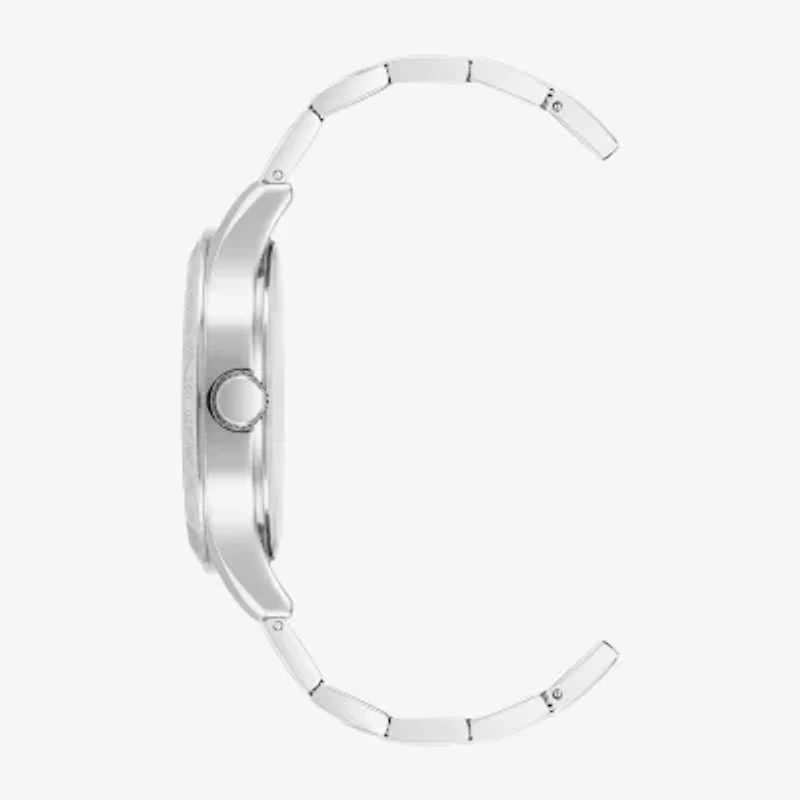Armitron Mens Silver Tone Stainless Steel Bracelet Watch 20-5174lbsv