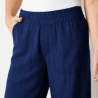 St. John's Bay Womens Tall Wide Leg High Rise Trouser