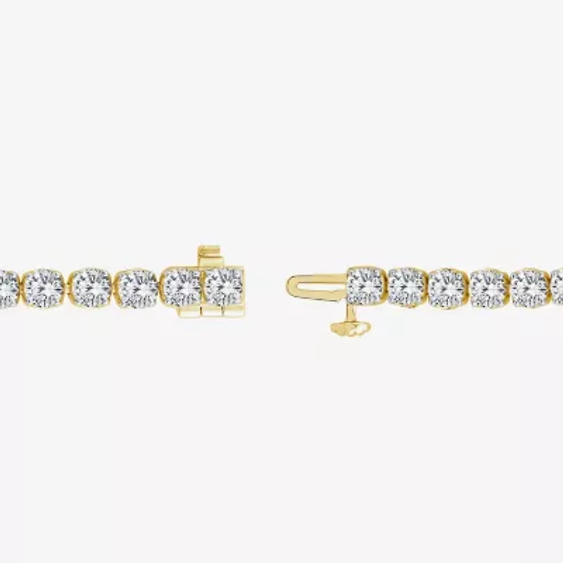 (H,Si2) Womens 10 1/2 Ct. T.W. Lab Grown White Diamond 10K Gold 8 Inch Tennis Bracelet