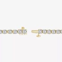(H,Si2) Womens 10 1/2 Ct. T.W. Lab Grown White Diamond 10K Gold 8 Inch Tennis Bracelet