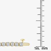 (H,Si2) Womens 10 1/2 Ct. T.W. Lab Grown White Diamond 10K Gold 8 Inch Tennis Bracelet