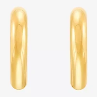Limited Quantities! Womens 14K Gold 23mm Heart Hoop Earrings