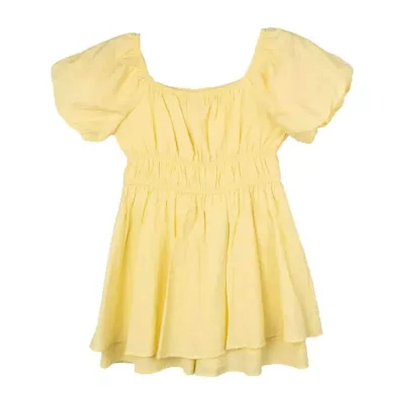 Rare Editions Big Kid Girls Short Sleeve Balloon Jumper