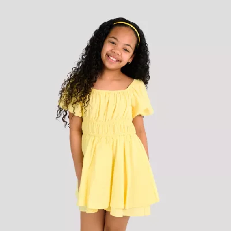Rare Editions Big Kid Girls Short Sleeve Balloon Jumper