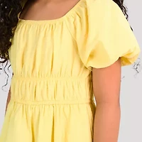 Rare Editions Big Kid Girls Short Sleeve Balloon Jumper