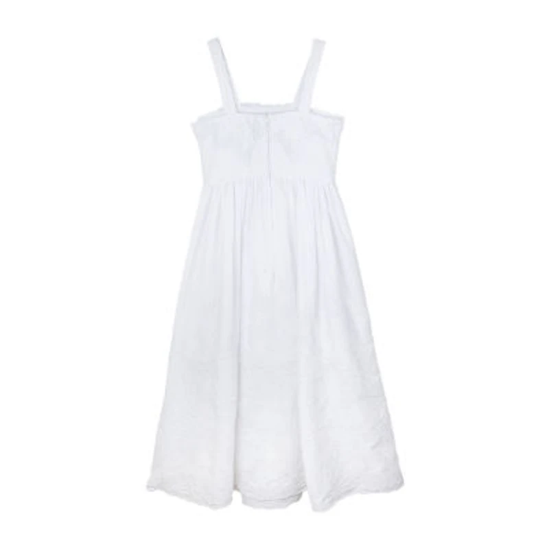 Rare Editions Big Kid Girls Sleeveless Eyelet Maxi Dress