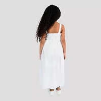 Rare Editions Big Kid Girls Sleeveless Eyelet Maxi Dress