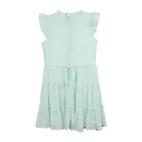 Rare Editions Big Kid Girls Short Sleeve Flutter A-Line Dress