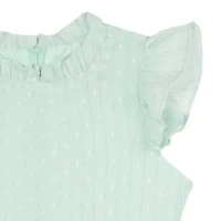 Rare Editions Big Kid Girls Short Sleeve Flutter A-Line Dress