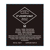 St. John's Bay Packable Mens Midweight Puffer Vest