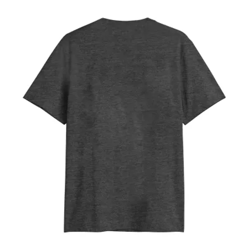 Mens Crew Neck Short Sleeve Regular Fit Mickey Mouse Big and Tall Graphic T-Shirt